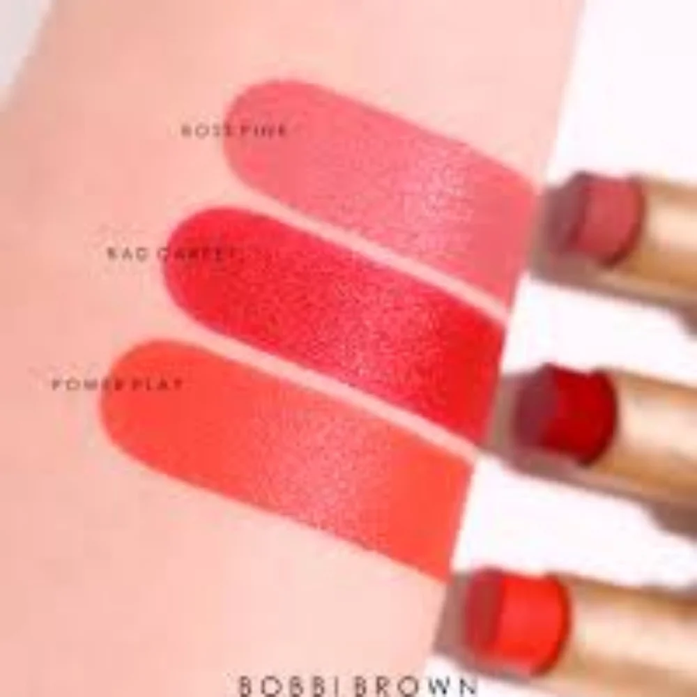 Bobbi LUXE Matte LIPSTICK IN POWER PLAY (Bright Red Orange)